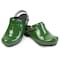 Sanita Women's Open Back Clog, Patent Leather Upper, Polyurethane Outsole, Green, Size 4.5-5 M 470638-025-36 - alternate 1